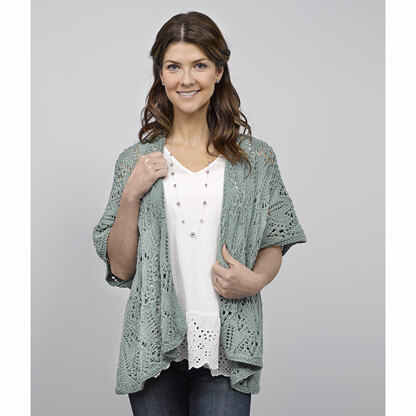 772 Cloe Cardigan - Knitting Pattern for Women in Valley Yarns Southwick