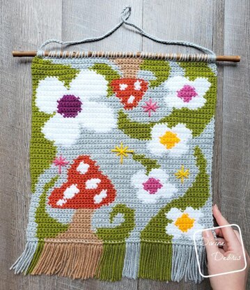 'Shrooms and Blooms Wall Hanging