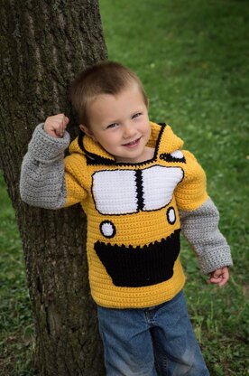 Bulldozer Toddler Hoodie