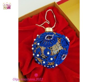 Blue christmas ball