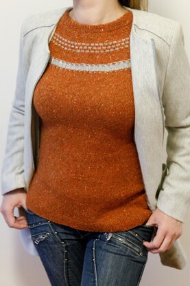 Women Mosaic knit Jumper