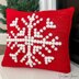 Snowflake Bobble Stitch Pillow
