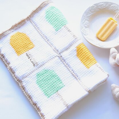 Creamsicle Crochet Baby Blanket