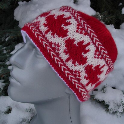 O Canada! Maple Leaves Hat - knitting pattern