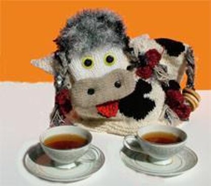 Lizzy the Cow tea cozy