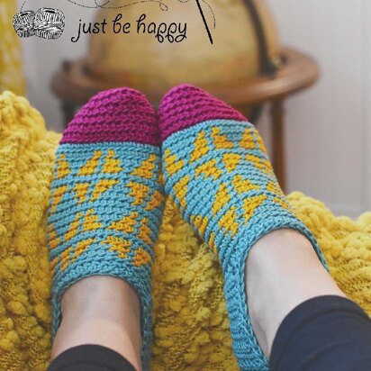 Fair Isle Slippers