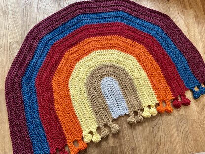 Rainbow drop blanket