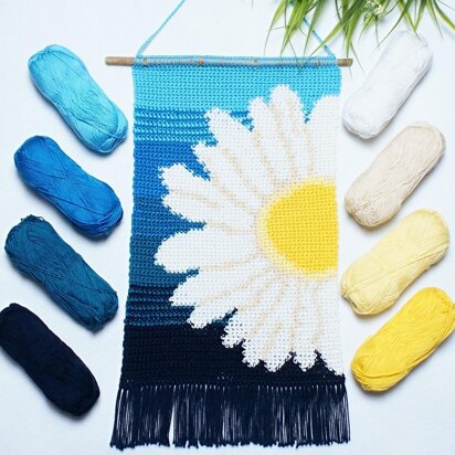 Daisy Flower Wall Hanging