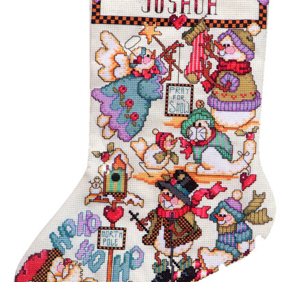 Snowmen Playing Stocking - PDF