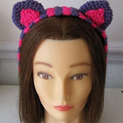 Cheshire Cat Headband Crochet Pattern