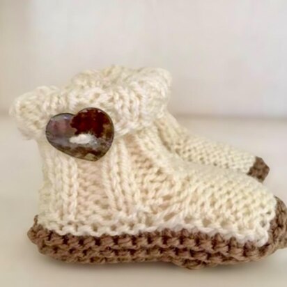 Baby Booties Knitting Pattern