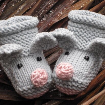 Little Mice Baby Booties