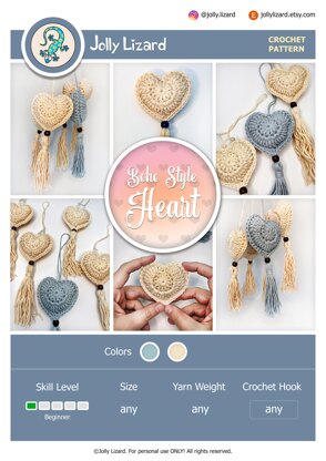 Boho Style Heart