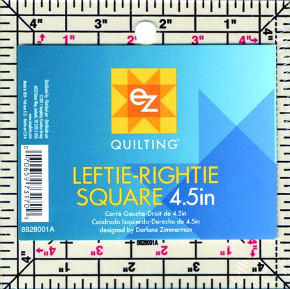 EZ International Leftie-Rightie Square 4.5" Acrylic Template