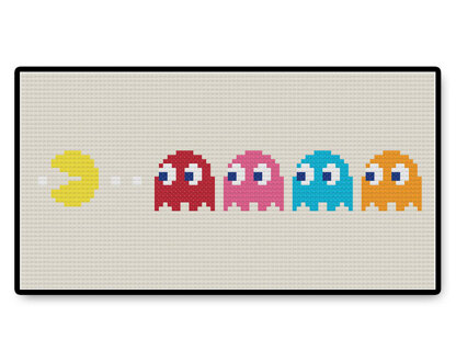 Pac Man - PDF Cross Stitch Pattern