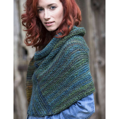 Grande Ronde Shawl in Berroco Millefiori Light - Downloadable PDF