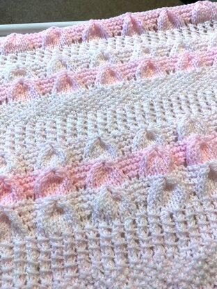 PINK BAMBINO baby shawl/blanket