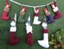 Christmas Elf Stocking Advent Garland & Cutlery Holders