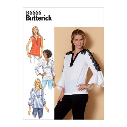 Butterick Misses' Top B6666 - Sewing Pattern