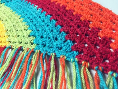 Triangle Scarf with Fringe