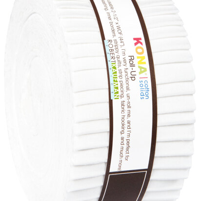Robert Kaufman Kona Cotton Solids 2.5in Strip Roll - RU-190-40