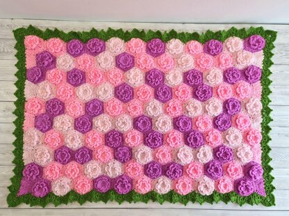 Summer Garden Flower Baby Blanket