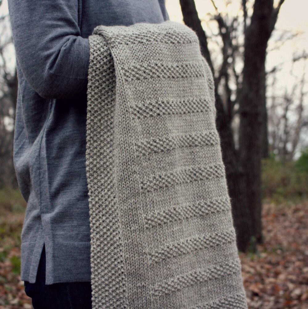 Self-Striping Blanket Yarn Trial 