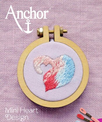 Anchor Mini Heart Design - ANC0003-82 - Downloadable PDF