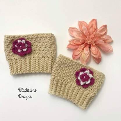 Floral Boot Cuffs