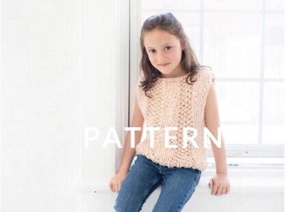 Mini Always Summer Top in Loopy Mango Big Cotton - Downloadable PDF