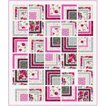 Michael Miller Fabrics Romantic Pathways Quilt - Downloadable PDF