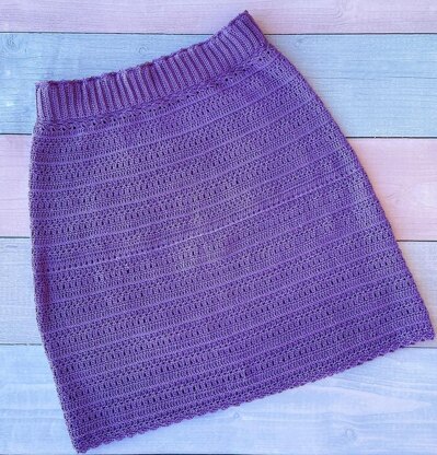 Easy crochet summer skirt for all sizes