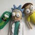 Rick and Morty and Pickle Rick PDF crochet pattern