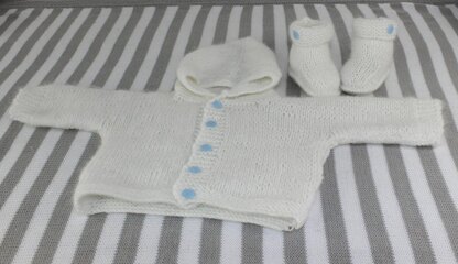 Baby Fluffy Hoodie and Booties