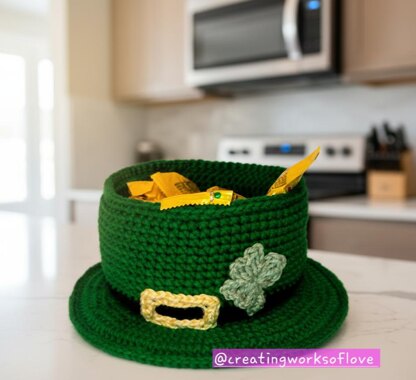 Leprechaun Hat Centerpiece Candy Dish