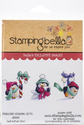 Stamping Bella Cling Stamps - Penguins Bearing Gifts