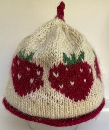 Baby/ Toddler strawberry or cat beanie