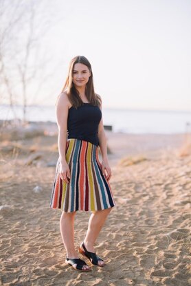 Mariza Striped Skirt