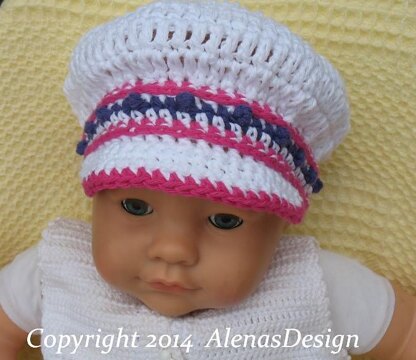 Banded Newsboy Baby Hat