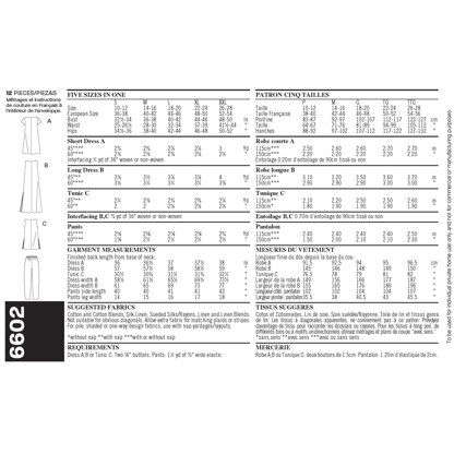 New Look Misses' Dresses 6602 - Paper Pattern, Size A (S,M,L,XL,XXL)