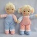 Jack and Jill - Knitted Dolls.
