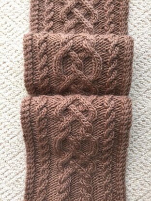 Killarney Cabled Scarf and Cowl