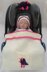 Tri-Cera-Tops Hooded Baby Car Seat Blanket + Dinosaur Toy