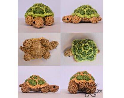 Three Tortoises Turtles Zoo Toy Knitting Pattern Snoo's Knits