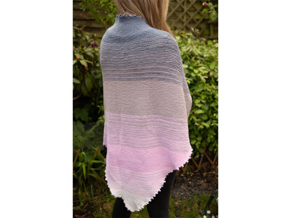 Ombre Shawl in Deramores Studio Merino DK - Downloadable PDF