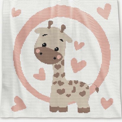 CROCHET Giraffe Baby Blanket
