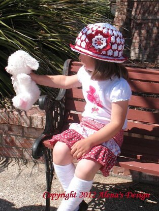 3-in-1 Summer Hat, Beanie Hat & Flower Clip