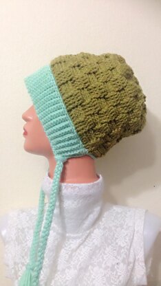Messy Bun Hat Crochet Pattern, HADLEY