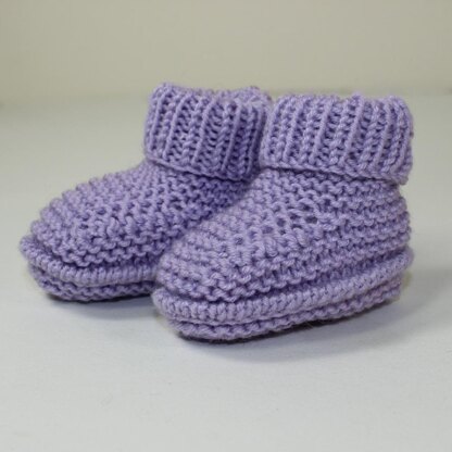 Premature Baby Rib Cuff Booties