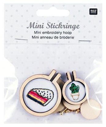 Rico Mini Embroidery Hoop Round, S/M - 2 Pieces